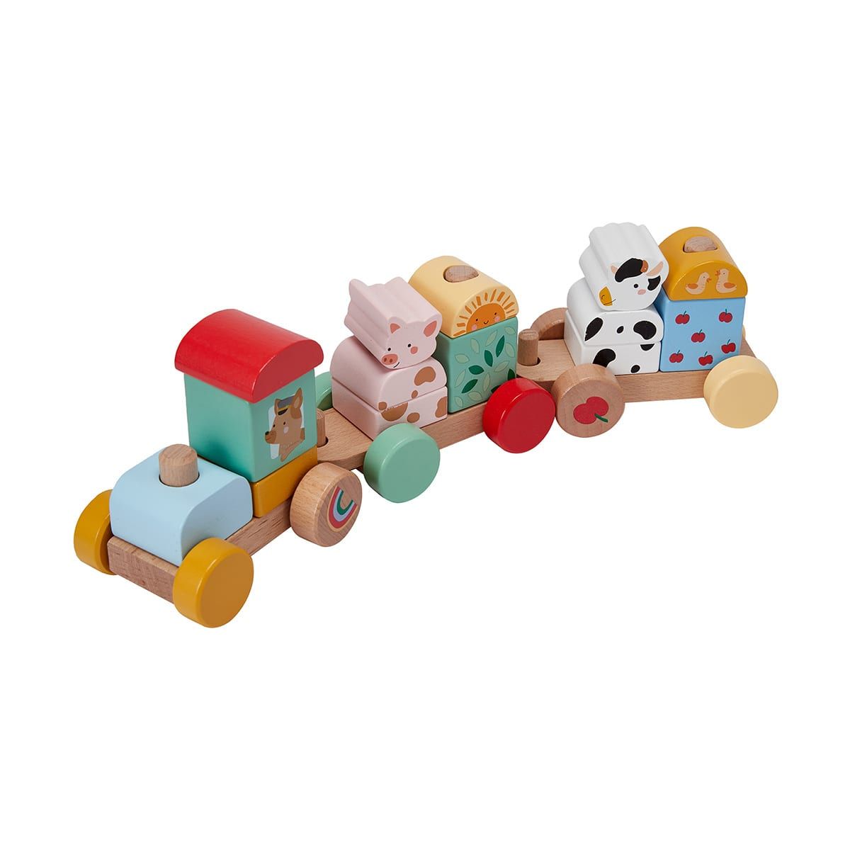 Wooden Stacking Train