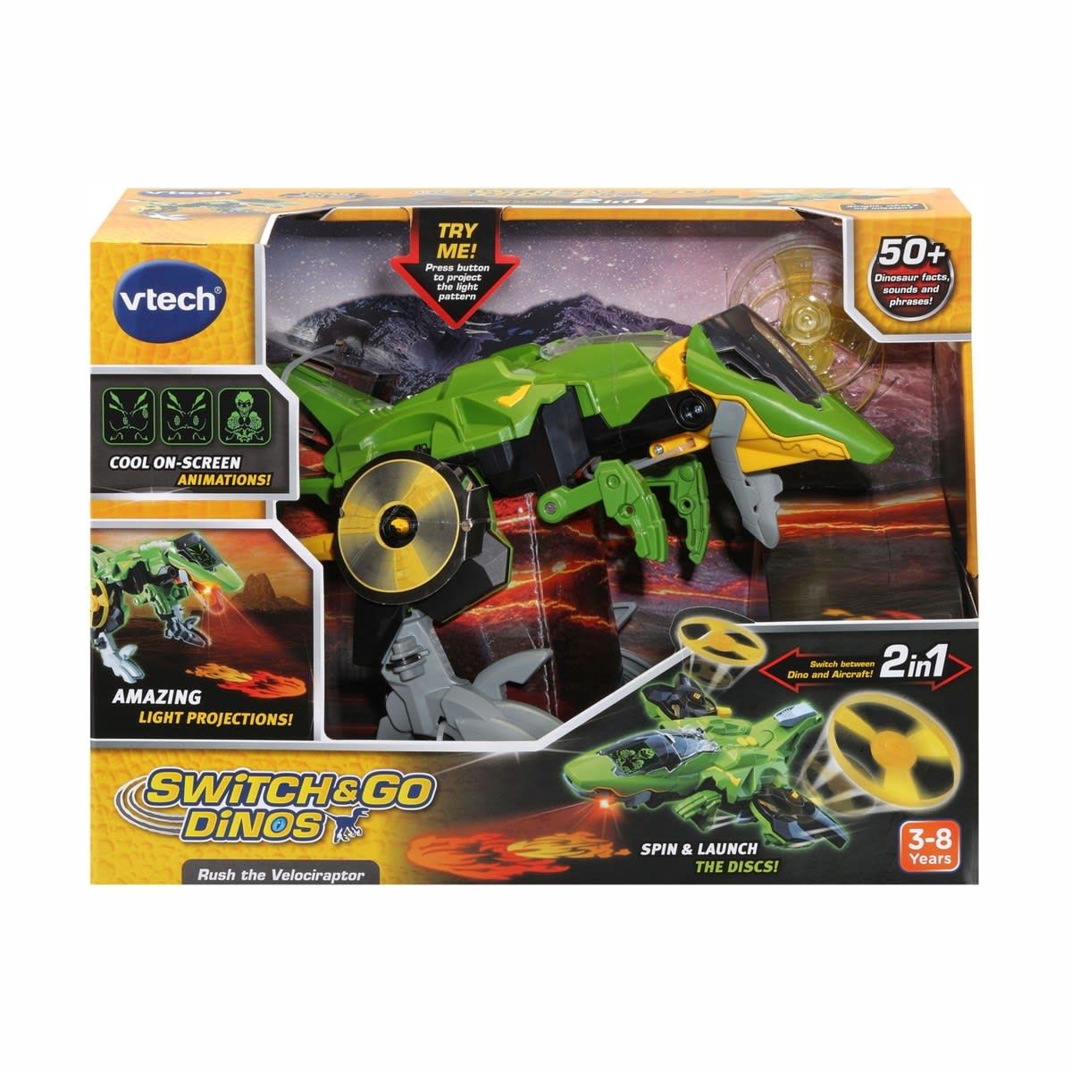 VTech Switch & Go Dinos Rush the Velociraptor