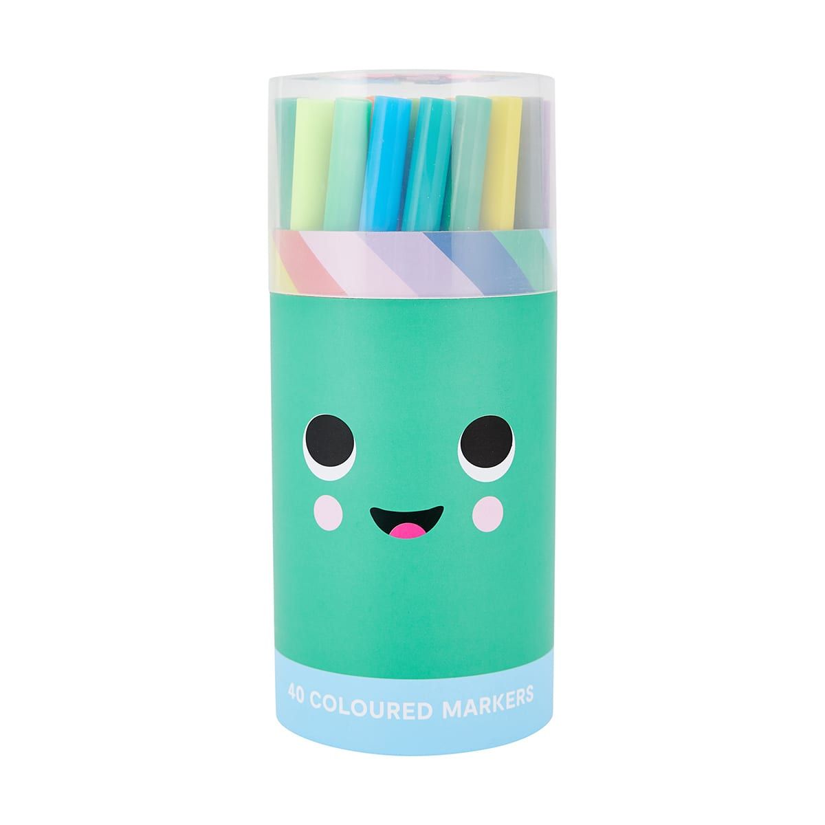 40 Pack Coloured Markers in Tube