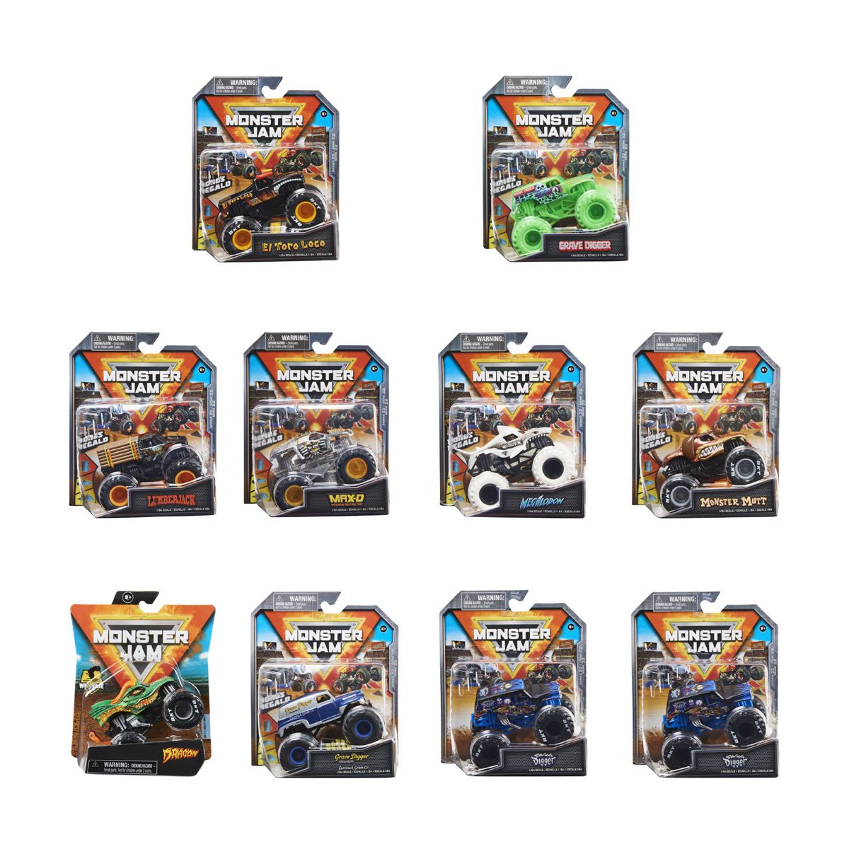 Monster Jam 1:64 Die Cast Truck - Assorted