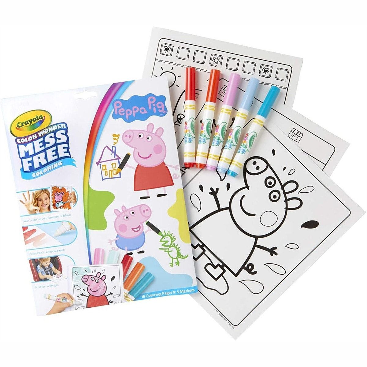 Crayola Peppa Pig Colour Wonder Mess Free Colouring Activity Set