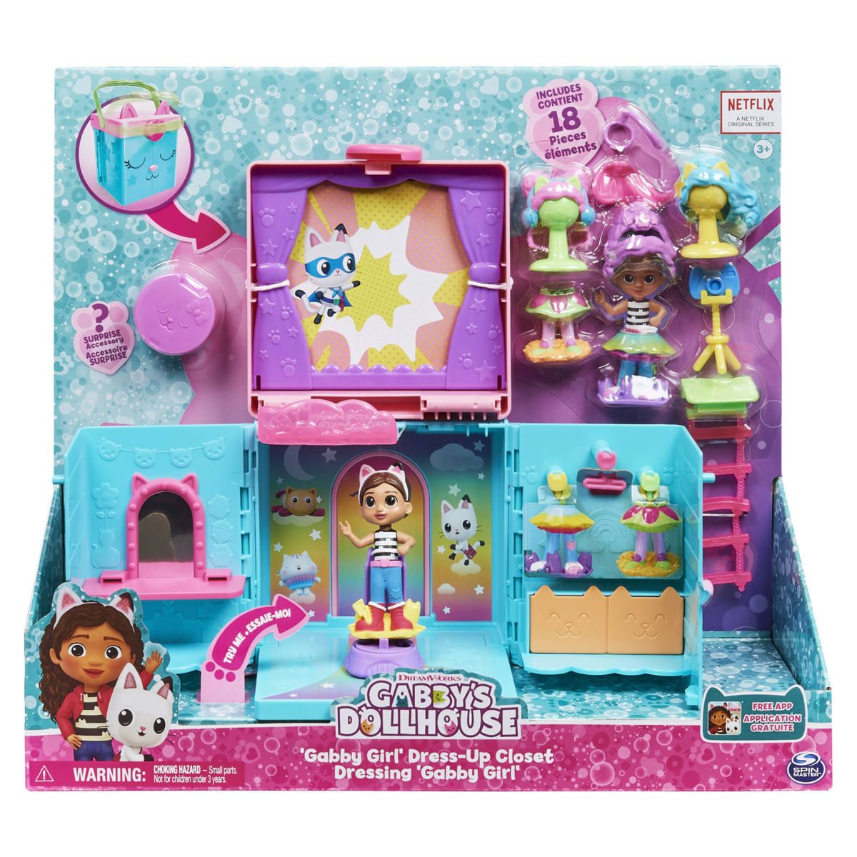 Gabby's Dollhouse 'Gabby Girl' Dress-Up Closet