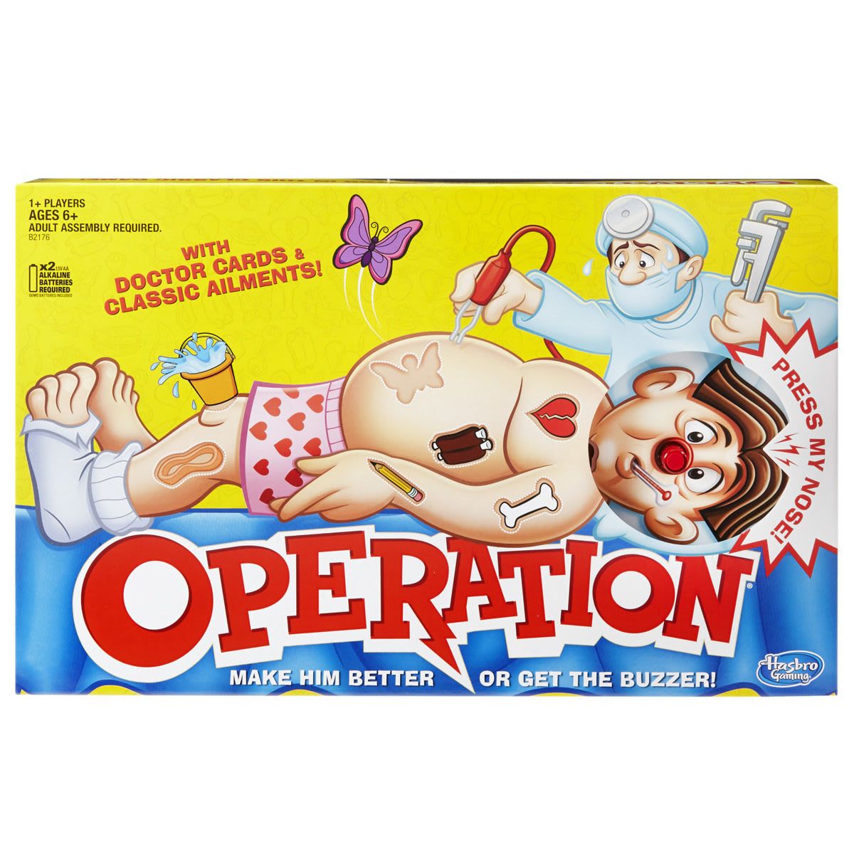 Classic Operation Electronic Board Game with Cards