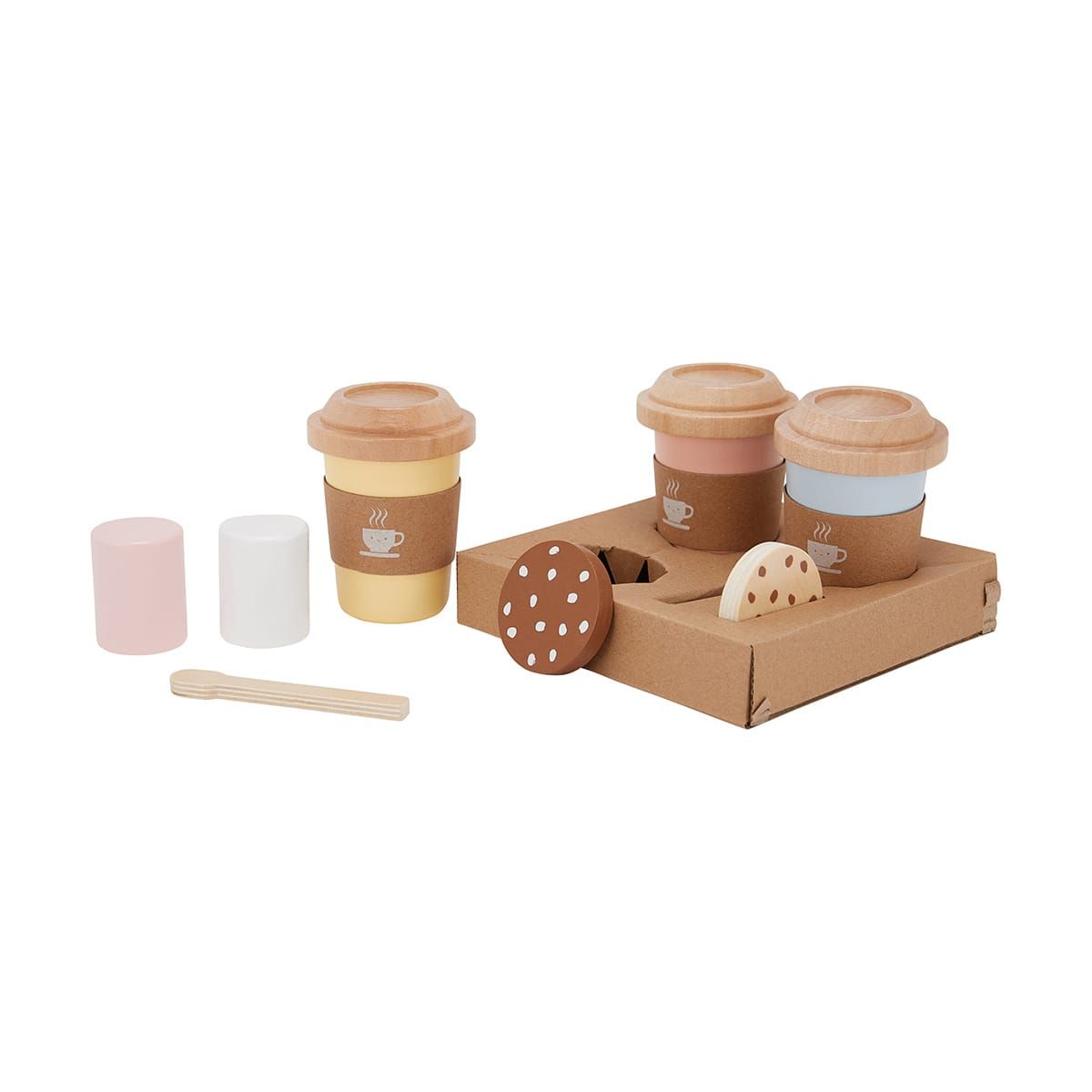 9 Piece Wooden Babychino Set