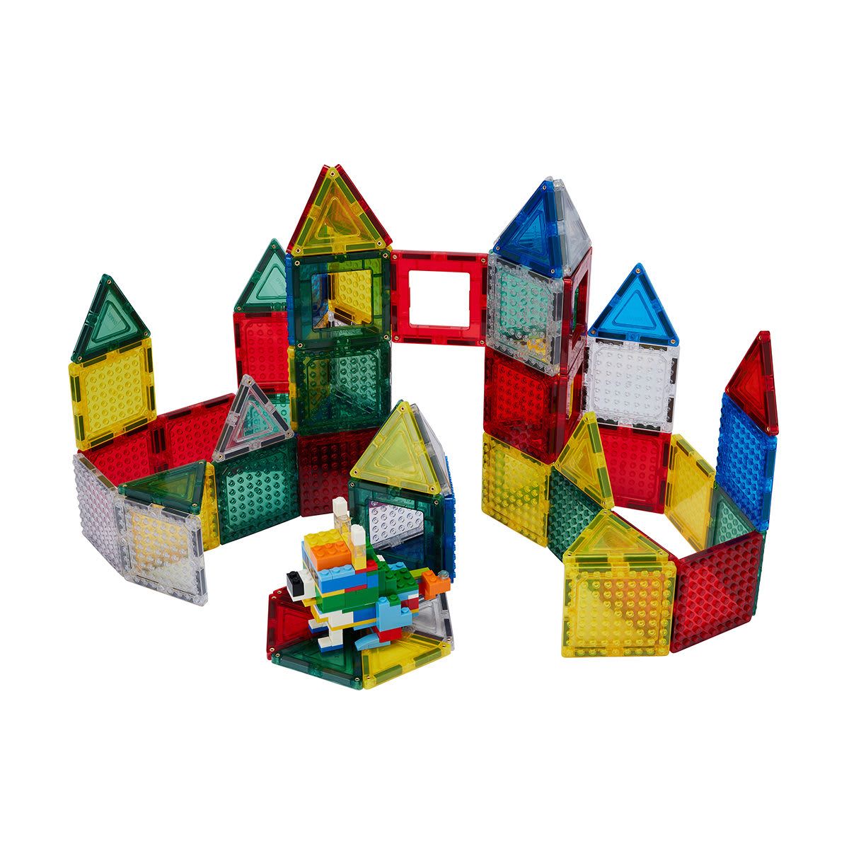 193 Piece Magnetic Construction Tiles
