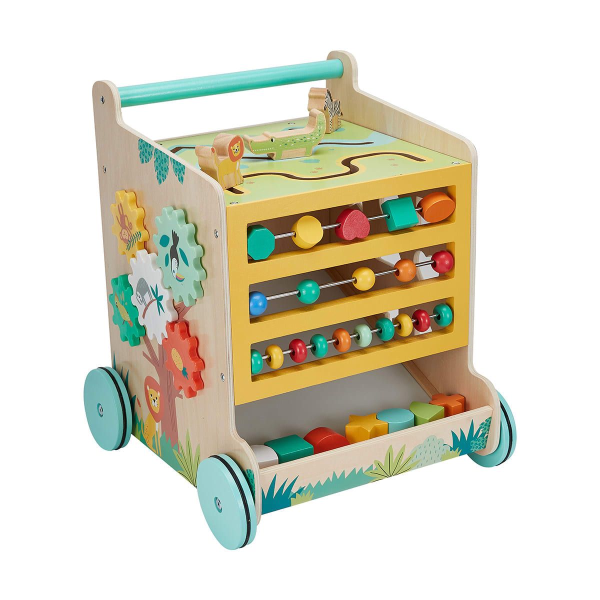 Wooden 6-in-1 Activity Cube Walker