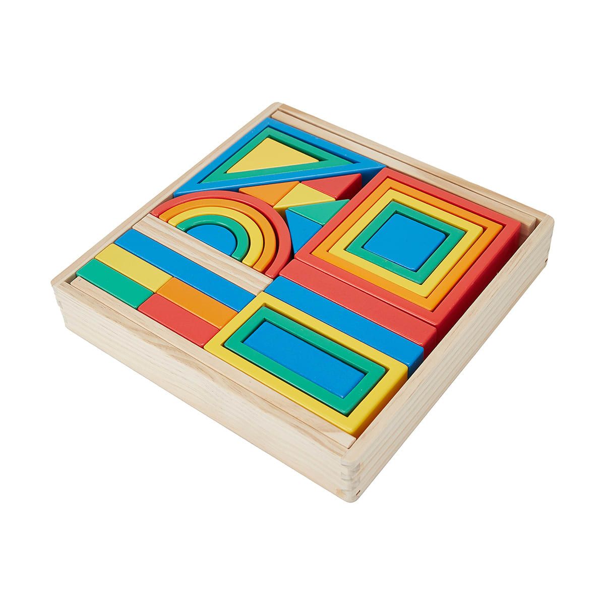Wooden Geometric Block Set