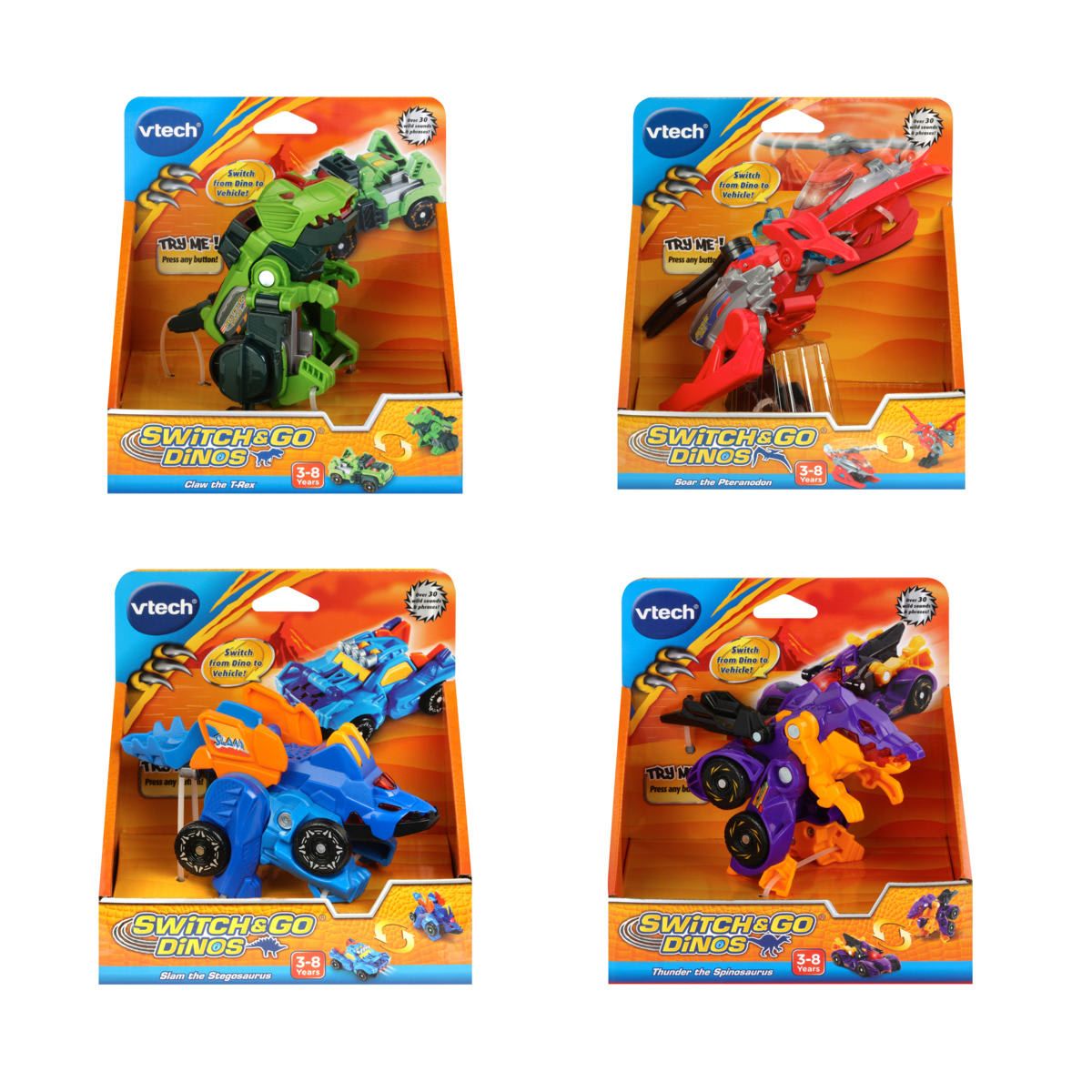 VTech Switch & Go Dinos Toy - Assorted