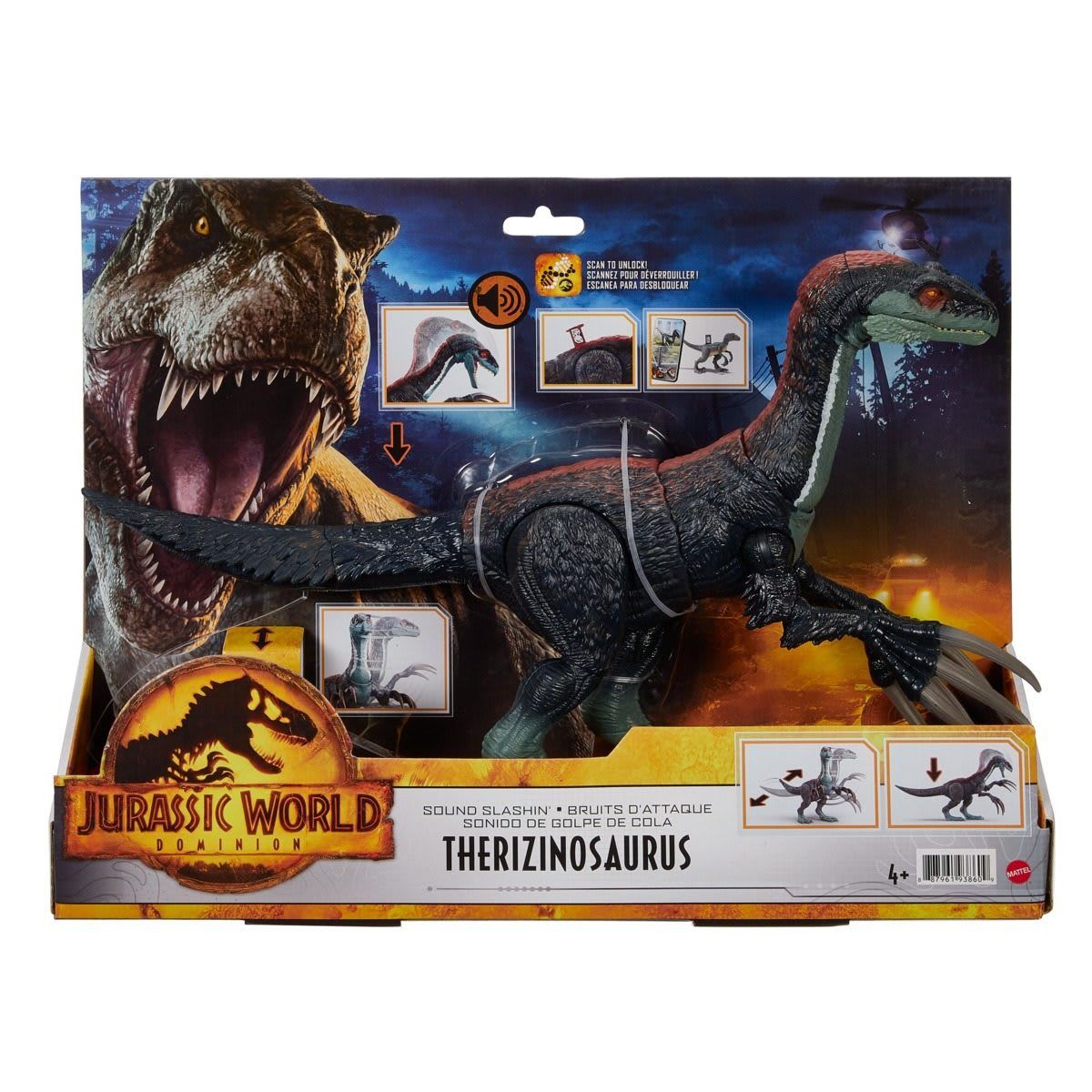 Jurassic World: Dominion Sound Slashin' Therizinosaurus Dinosaur Figure