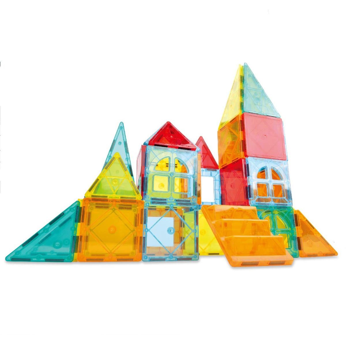 50 Piece Magnetic Tiles Castle Set