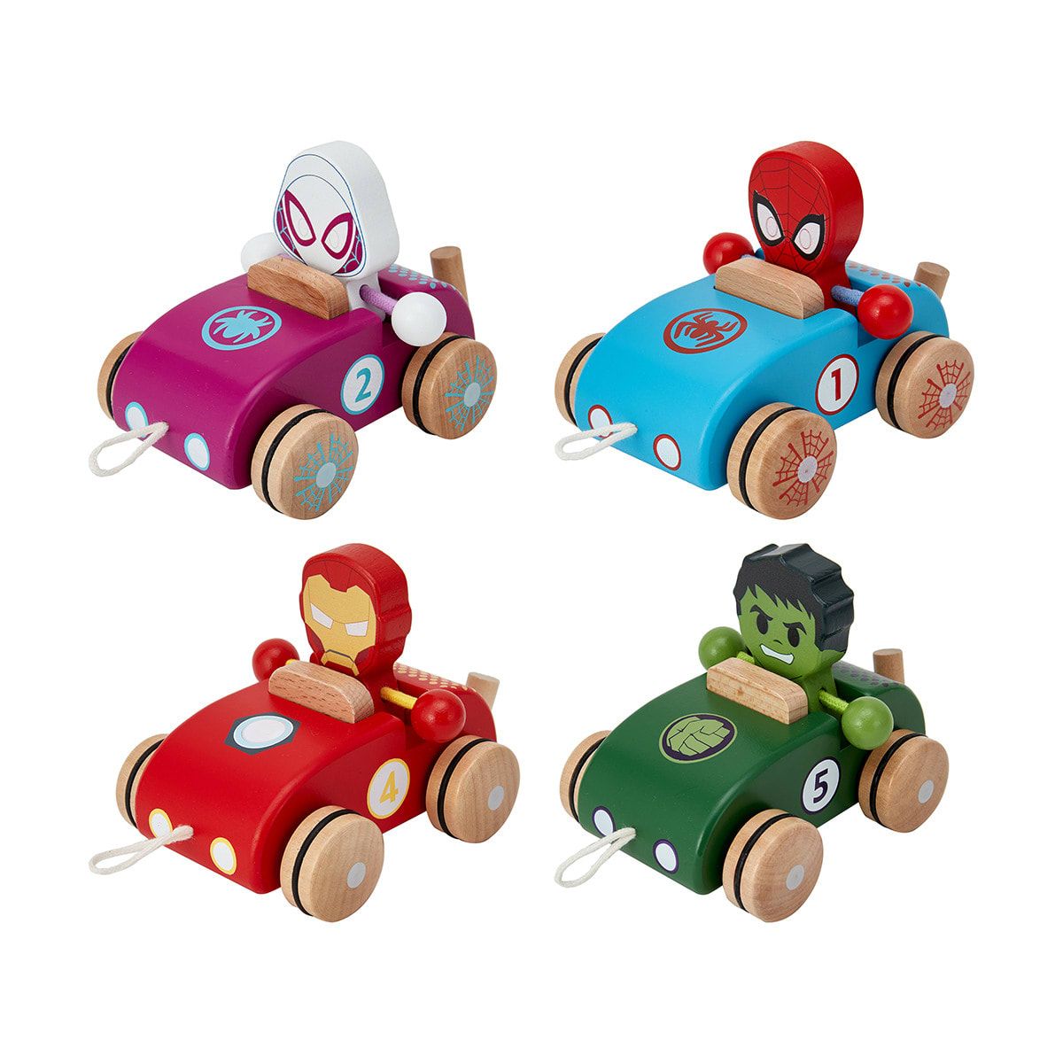 Marvel Wooden Toys Vehicle - Assorted