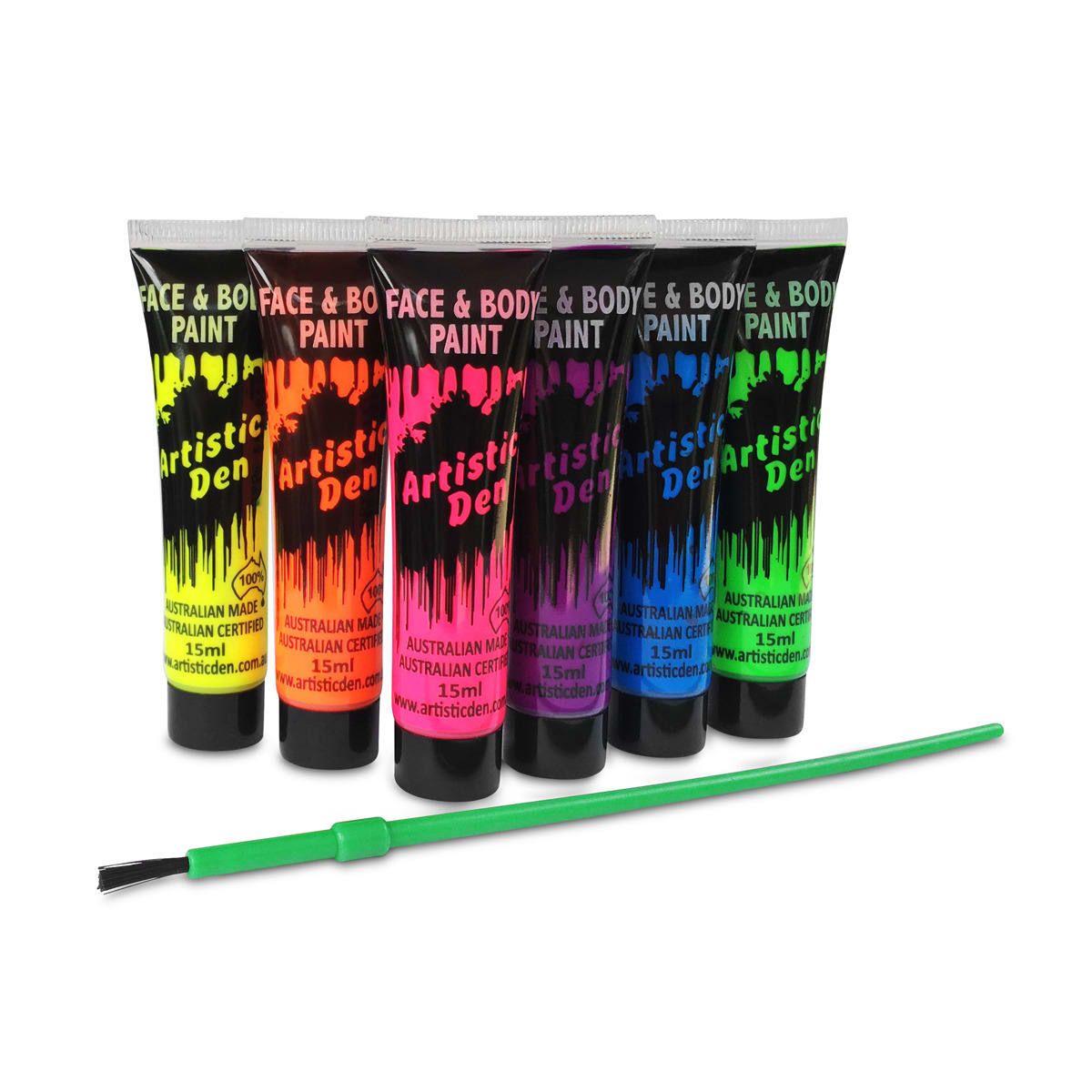 6 Pack Neon Face and Body Paints