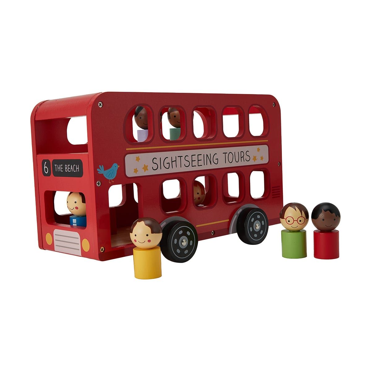 Wooden Double Decker Bus