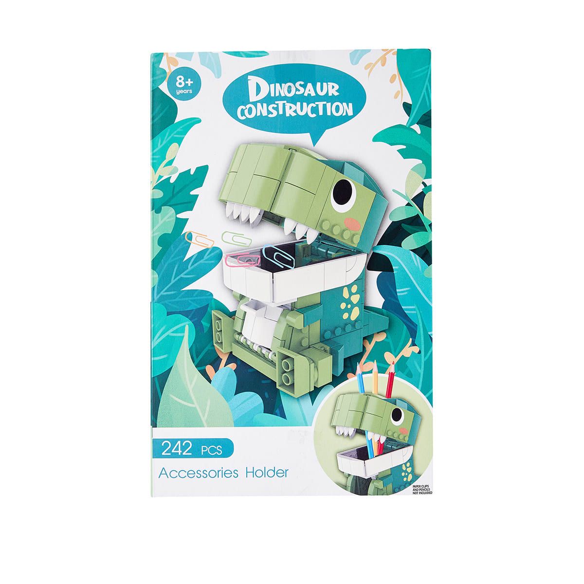242 Piece Dinosaur Construction Accessories Holder
