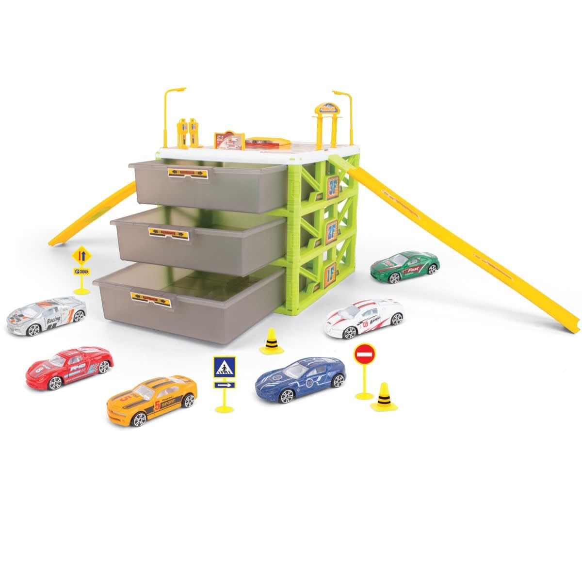31 Piece Vehicle Storage and Play Set