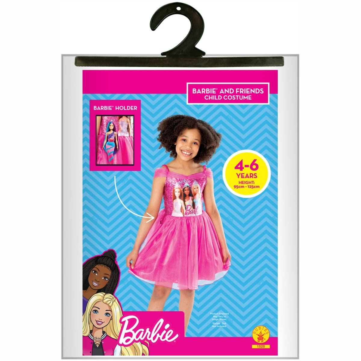 Barbie and Friends Child Costume - Ages 4-6 Years