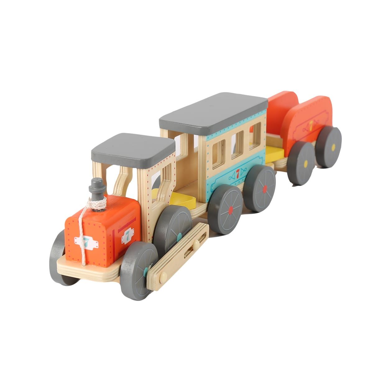 Wooden Pull Along Train