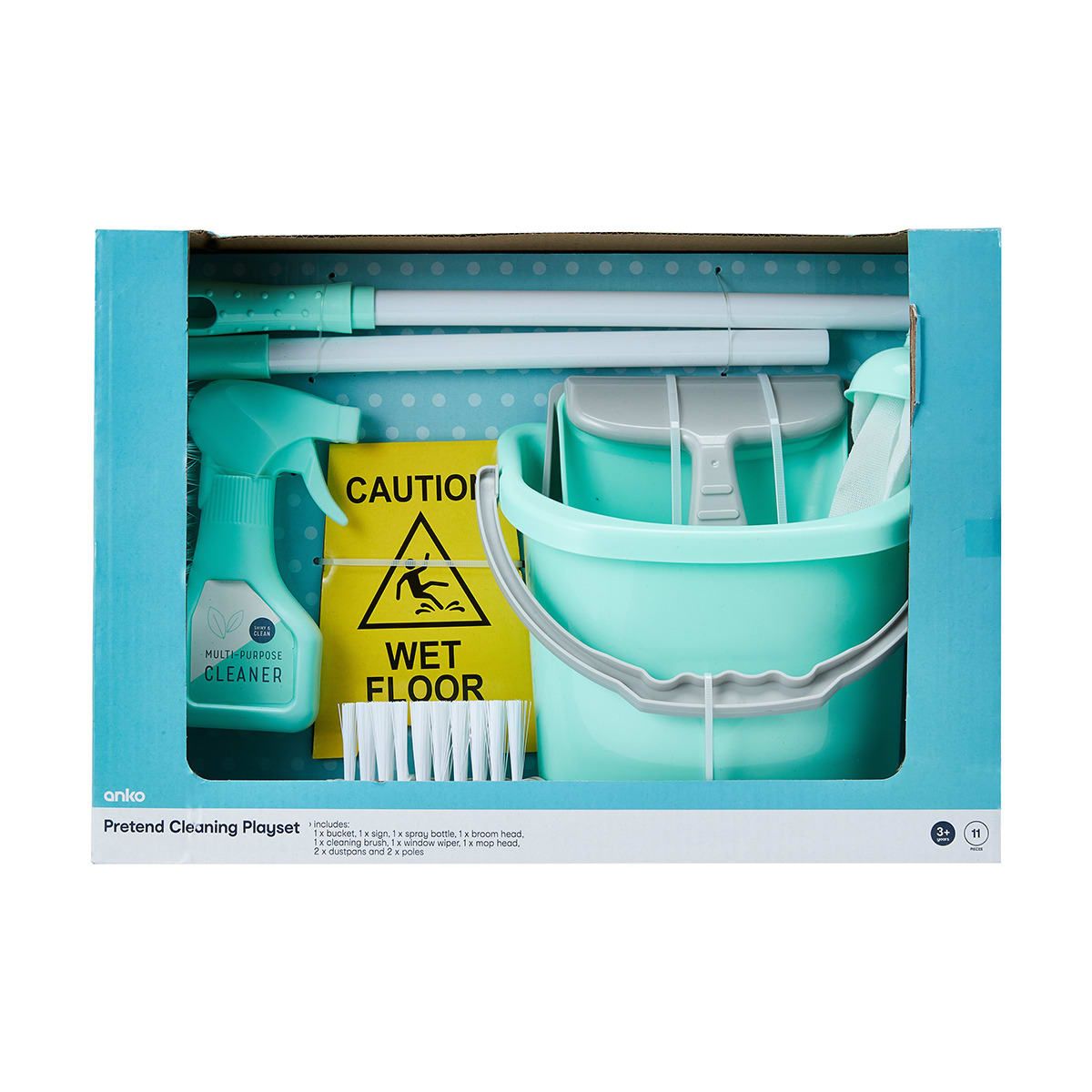 11 Piece Pretend Cleaning Playset