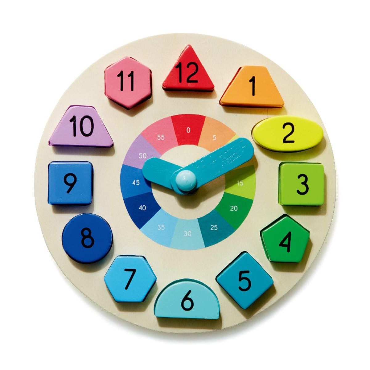 Wooden Clock And Puzzle