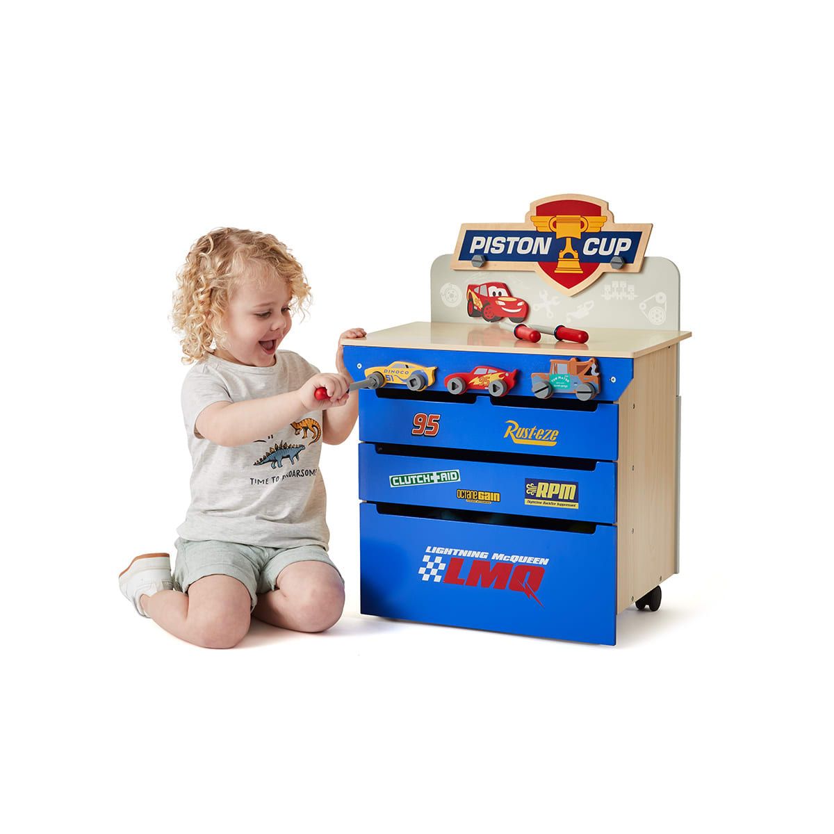 18 Piece Disney Pixar Cars Tool Bench Set