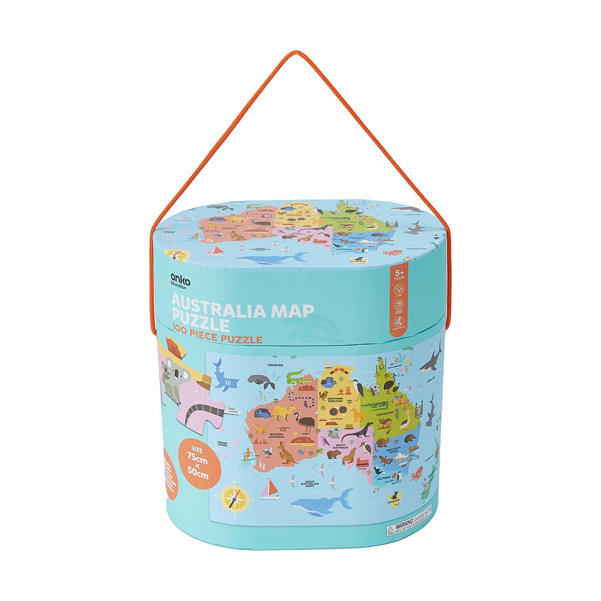 100 Piece Australia Map Puzzle