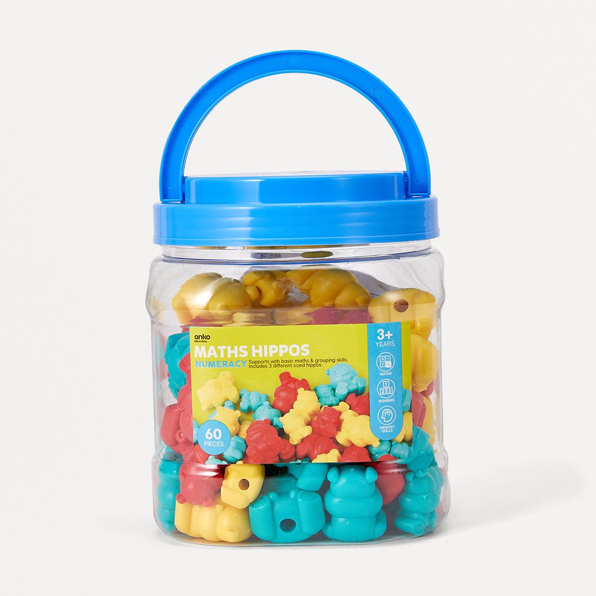60 Piece Maths Hippos Numeracy Set