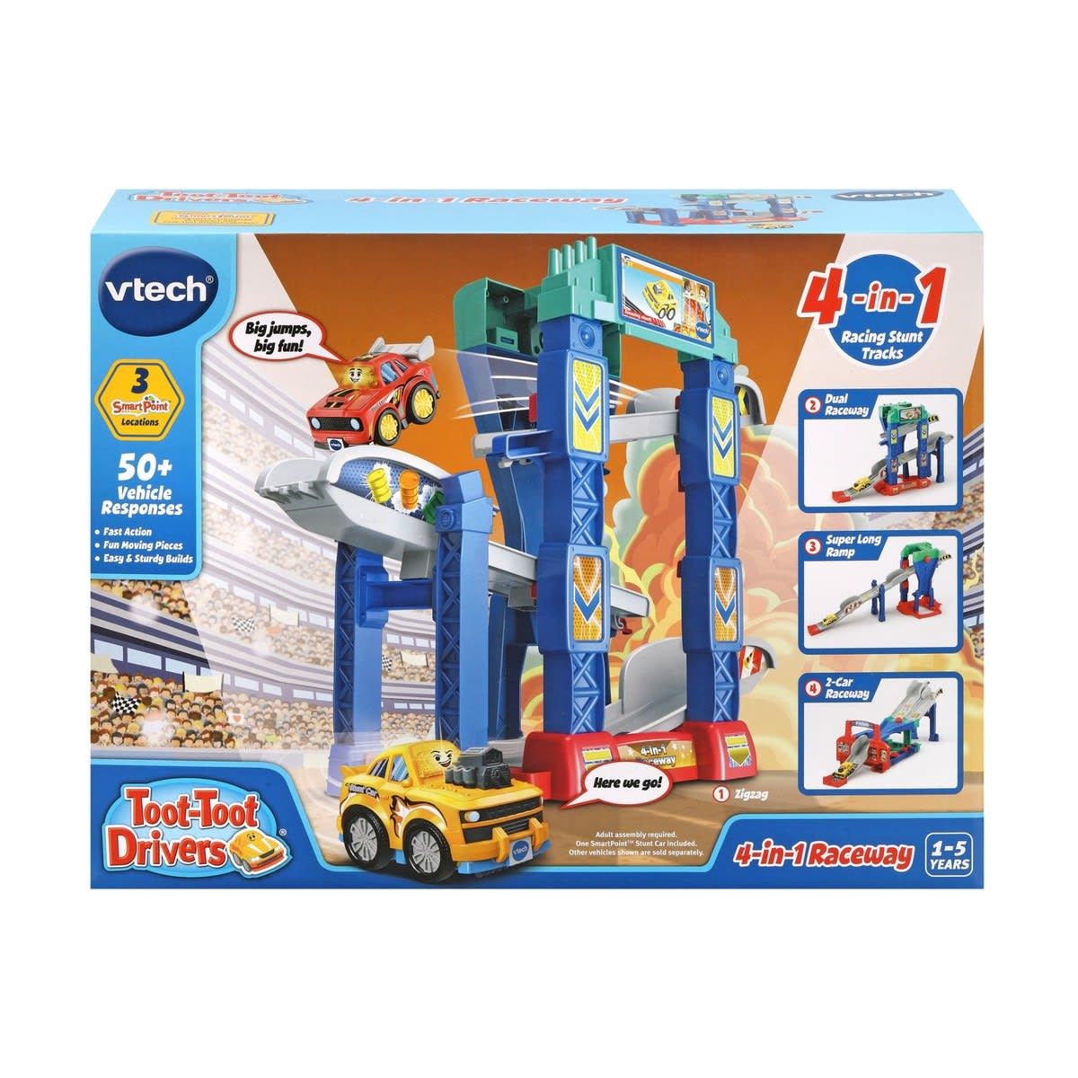 VTech Toot-Toot Drivers 4-in-1 Raceway Playset