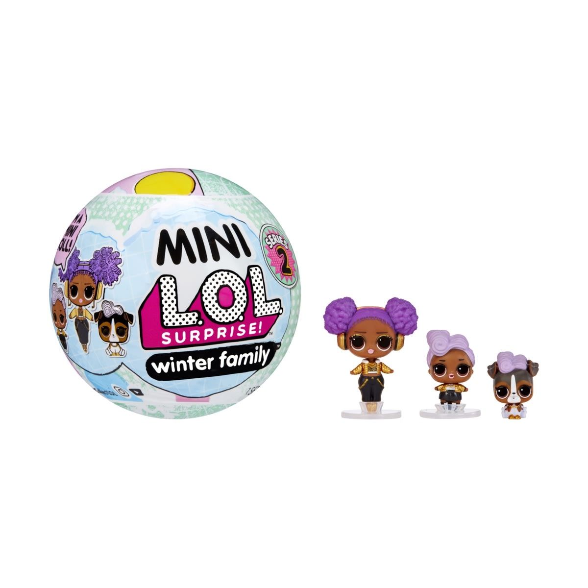 L.O.L. Surprise! Mini Winter Family Playset Collection with 8 Surprises - Assorted