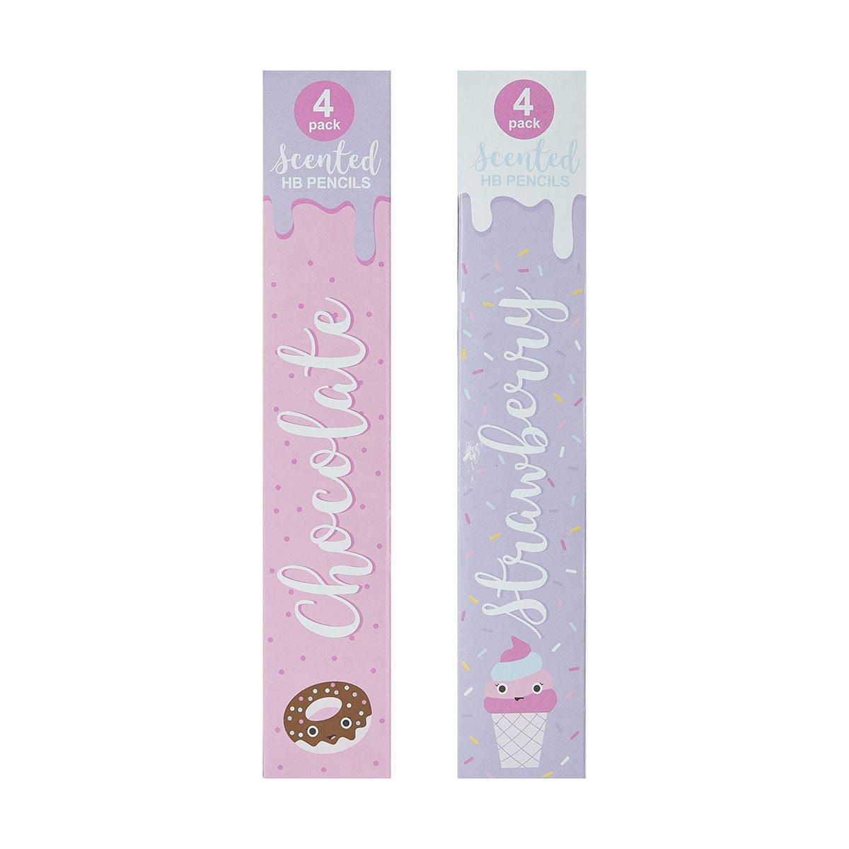 4 Pack Scented HB Pencils - Assorted