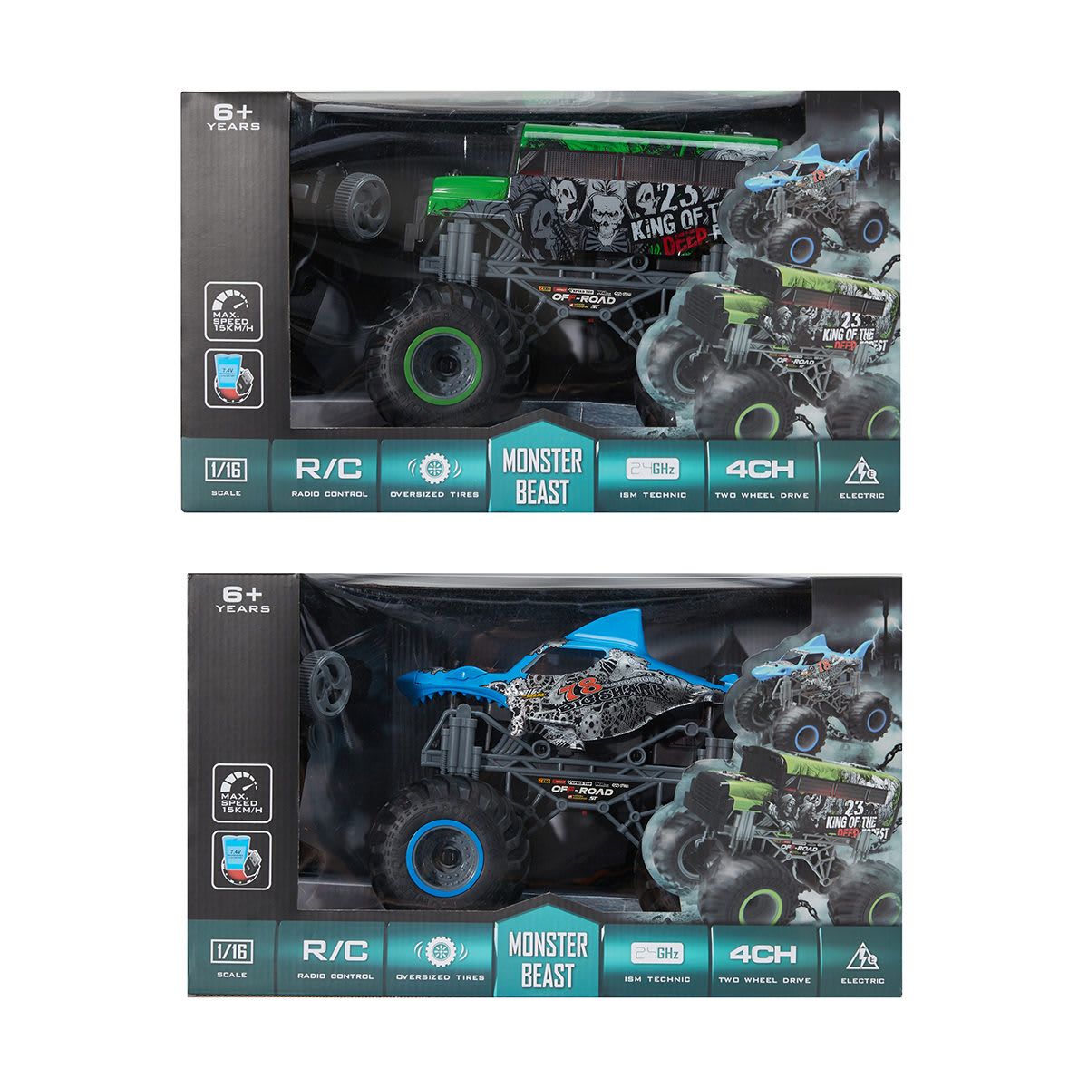 Radio Control 2.4G Monster Beast - Assorted