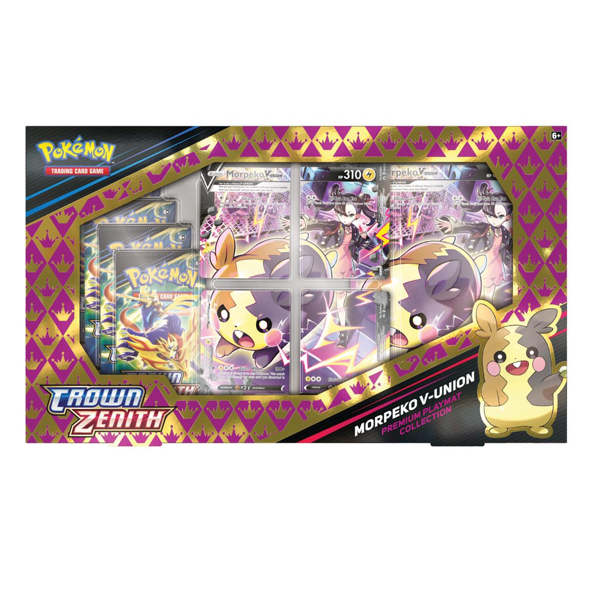 Pokemon Trading Card Game: Crown Zenith Morpeko V-Union Premium Playmat Collection