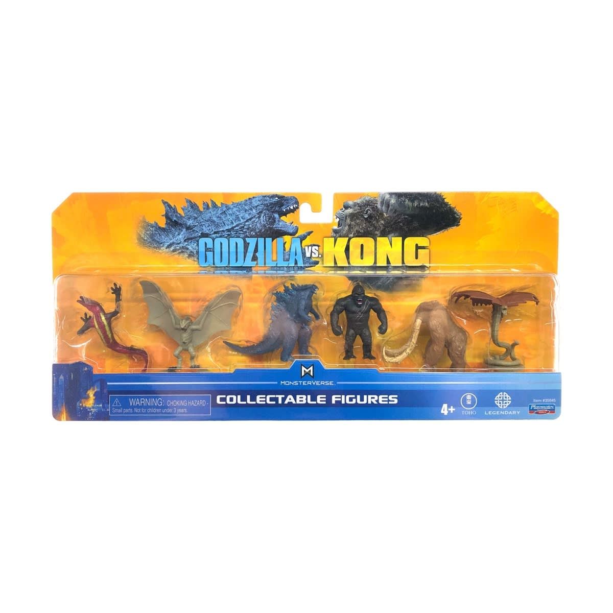 6 Pack Monsterverse Godzilla vs. Kong 2in. Mini Figure