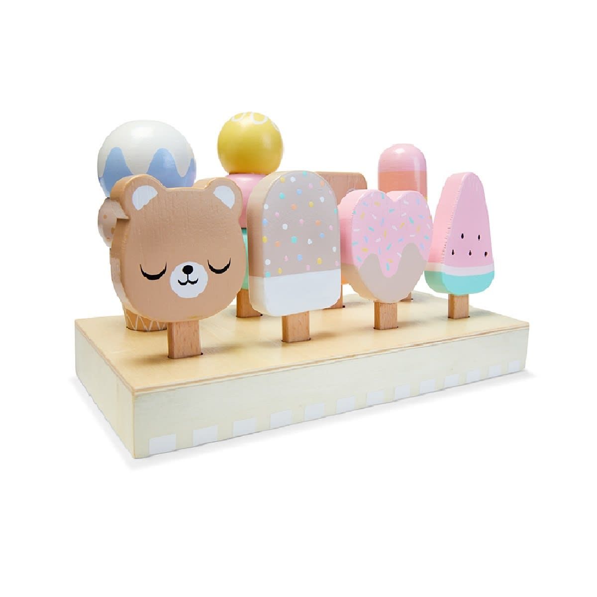 Wooden Ice Cream Tray