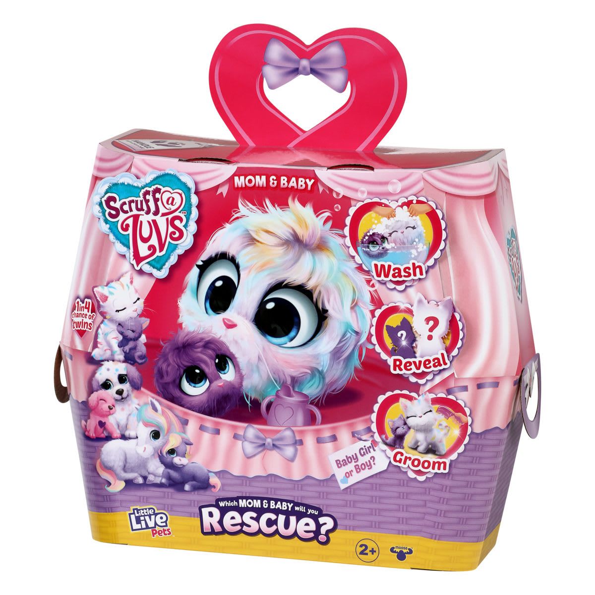 Little Live Pets Scruff-a-Luvs Pastel Pets Mom & Baby - Assorted
