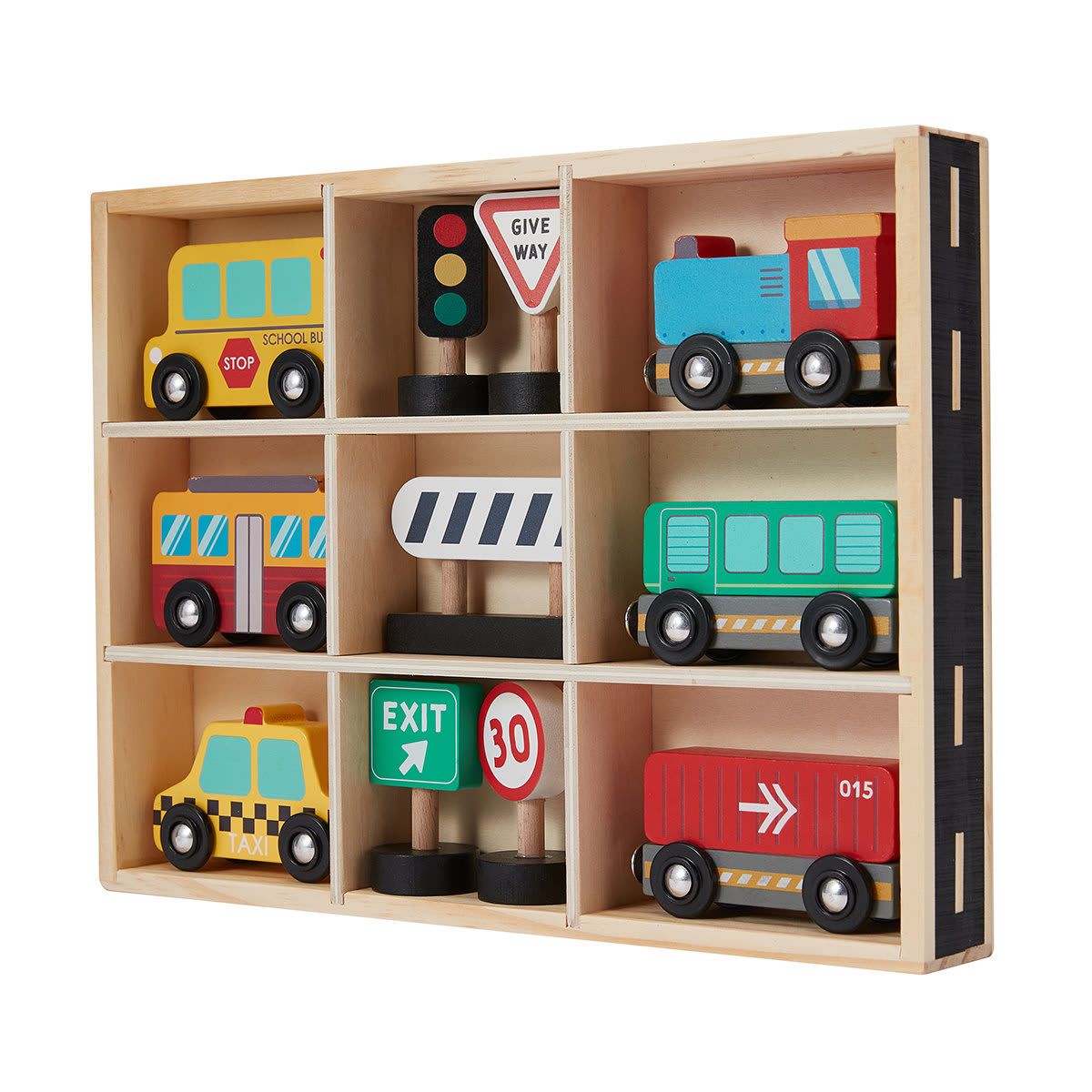Wooden Transport Vehicle Set