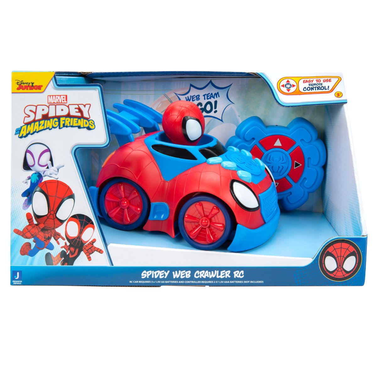 Disney Junior Marvel Spidey and His Amazing Friends Web Crawler RC Vehicle