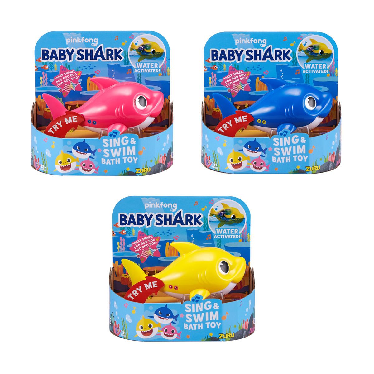 Zuru Pinkfong Baby Shark Sing & Swim Bath Toy - Assorted