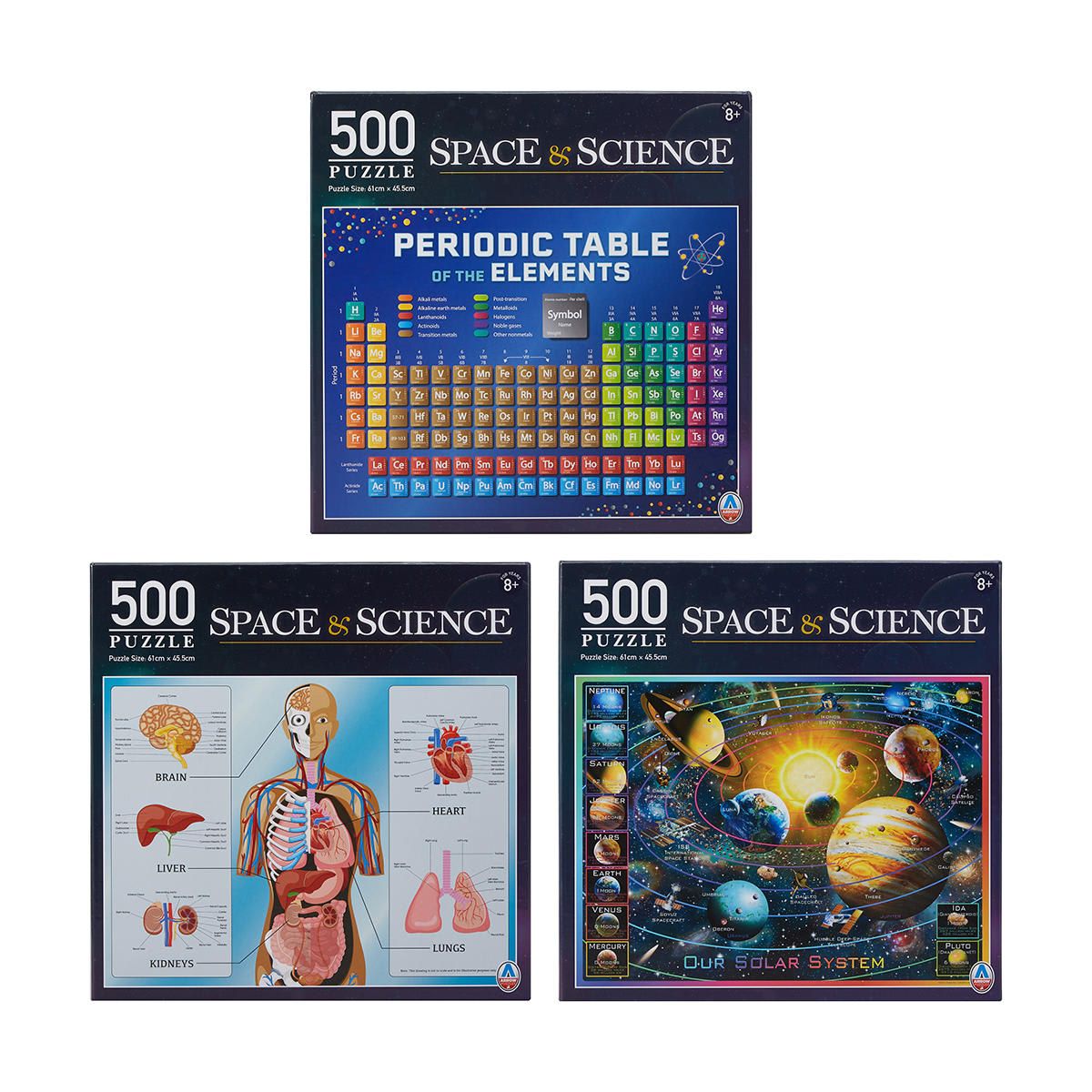 500 Piece Science & Space Puzzle - Assorted