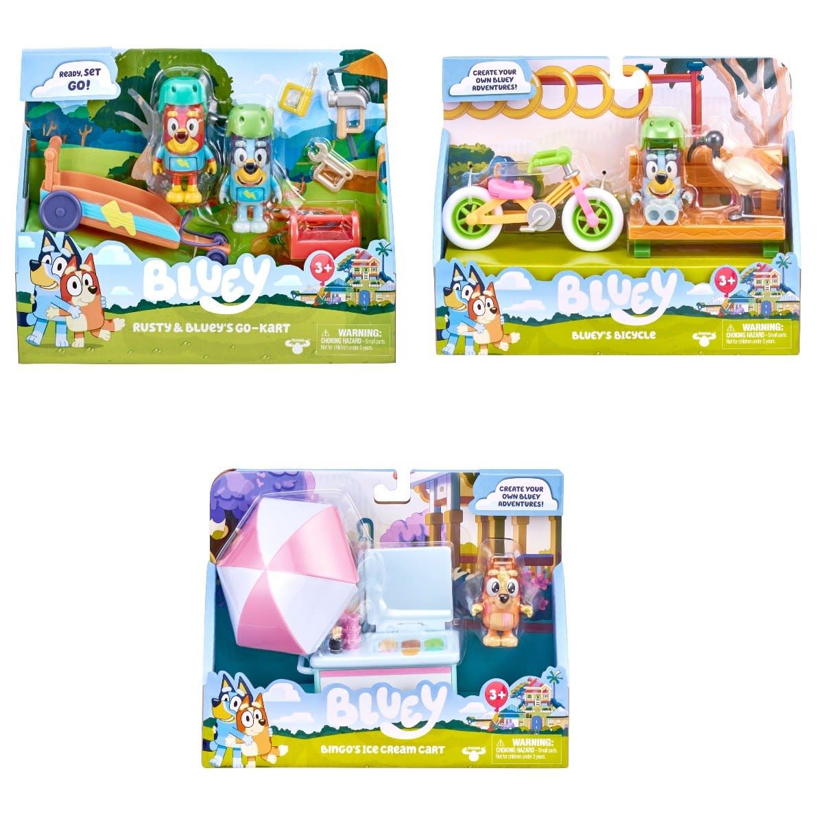 Bluey Figure & Vehicle Pack  - Assorted