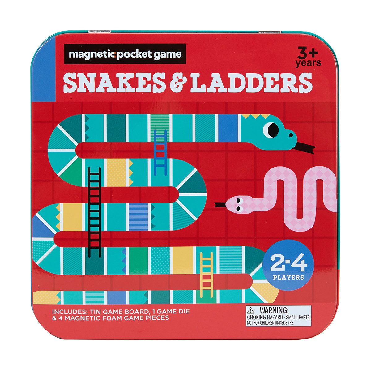 Snakes and Ladders Magnetic Pocket Game