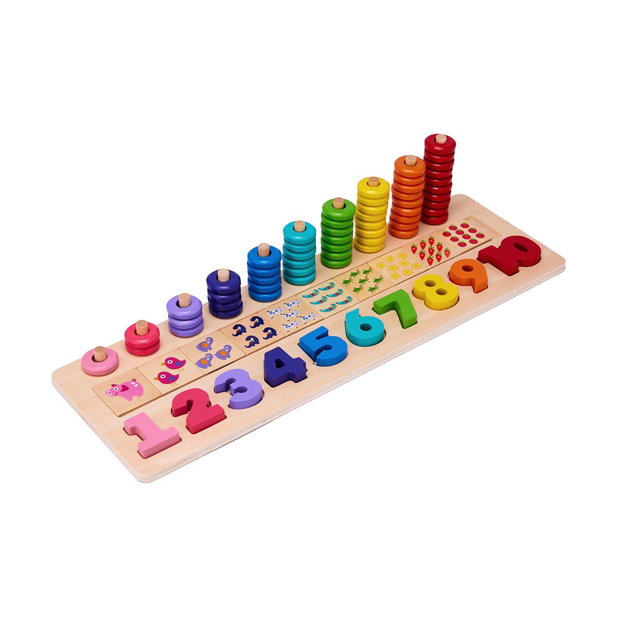 Wooden Stack & Count Learning Set