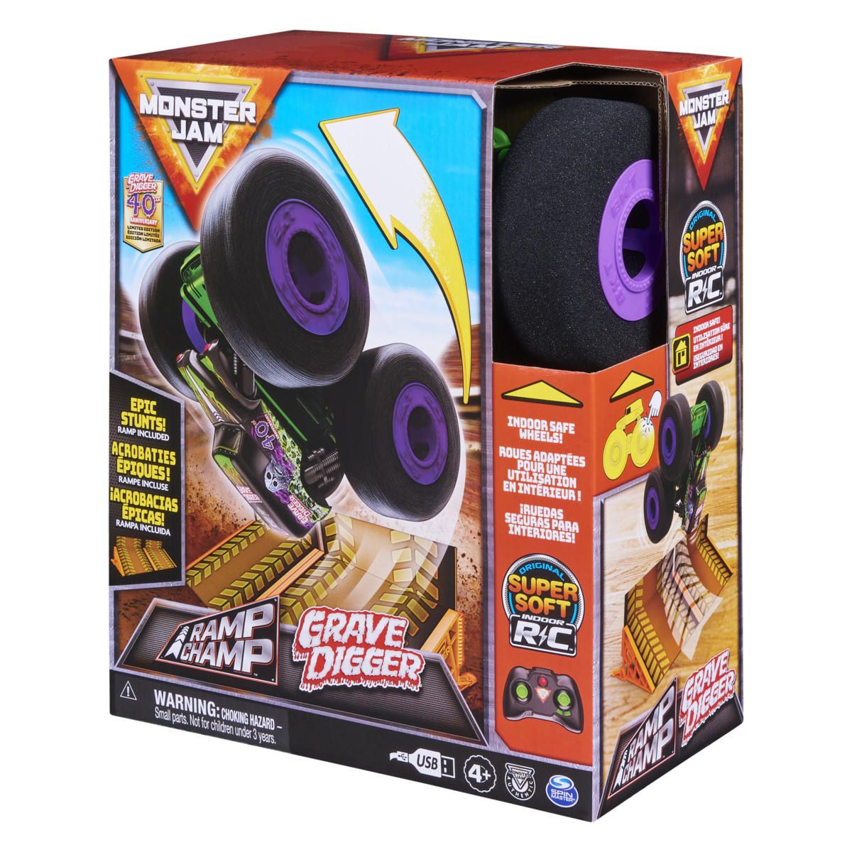 Monster Jam Remote Control Ramp Champ Grave Digger