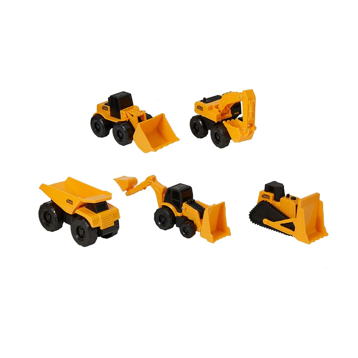 5 Pack Construction Vehicles Set