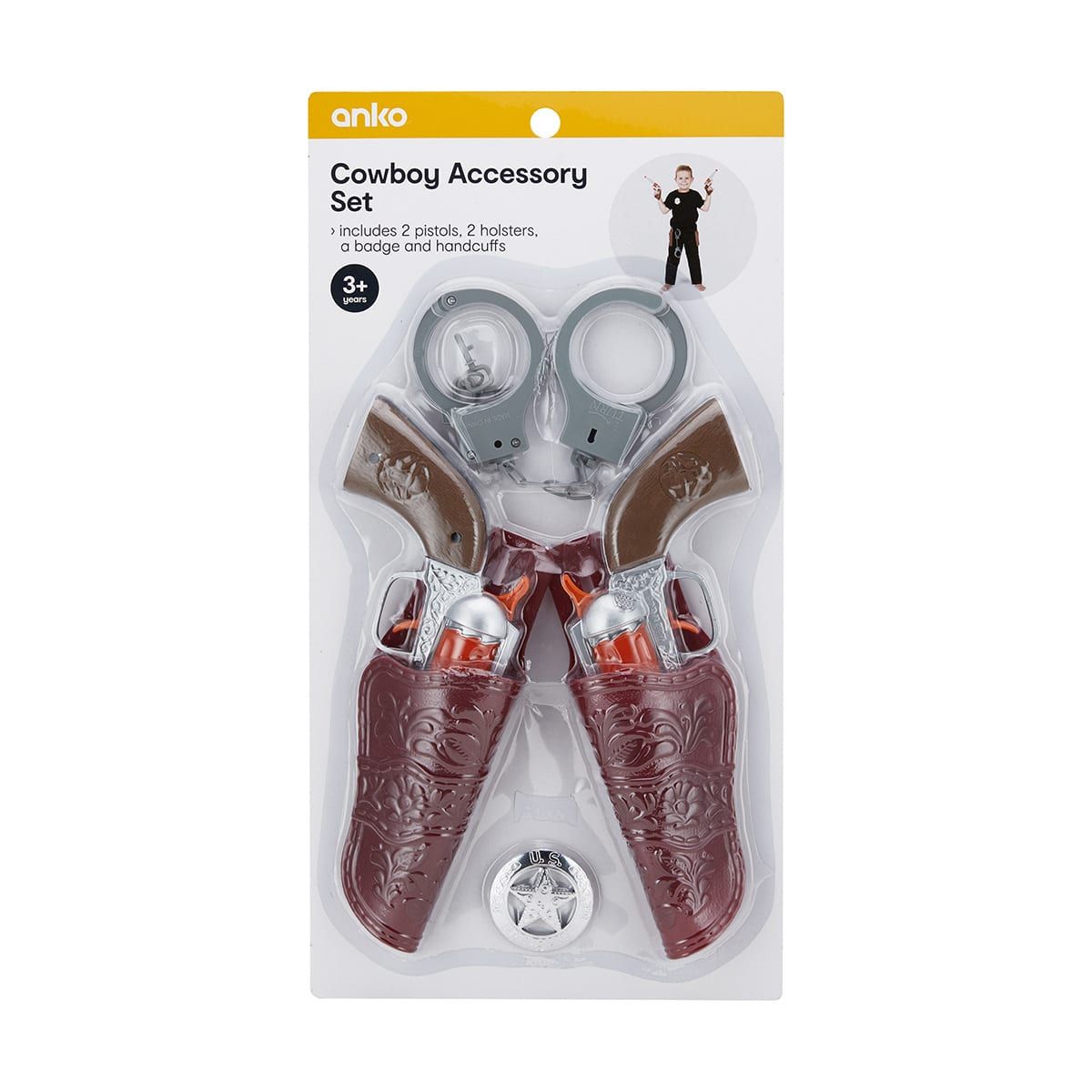 Cowboy 2 Guns and Holster Set