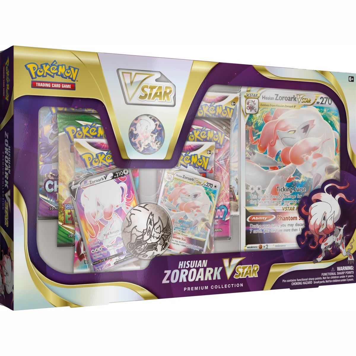 Pokemon Trading Card Game: Hisuian Zoroark VSTAR Premium Collection