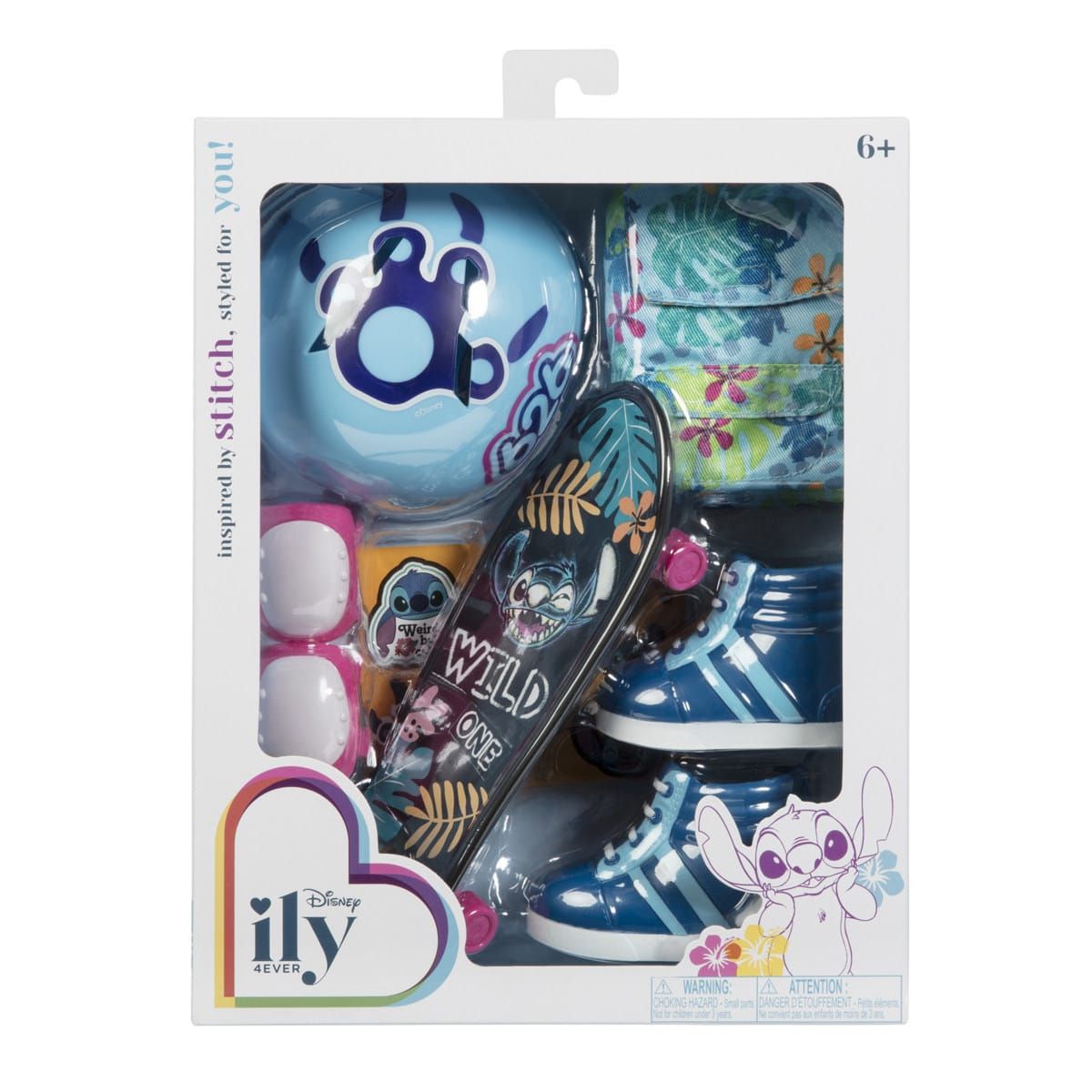 Disney ily 4EVER Stitch Skateboarding Set