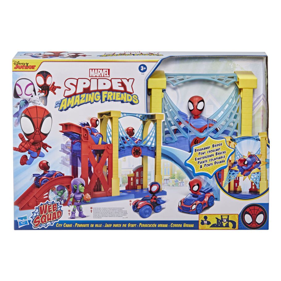 Marvel Spidey and His Amazing Friends Web Squad City Chase Playset