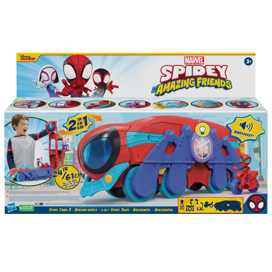 Disney Junior Marvel Spidey and His Amazing Friends Spider Crawl-R HQ Playset