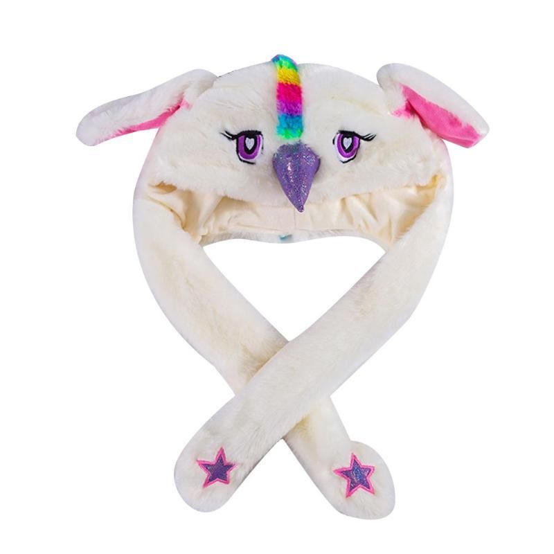 Lovely Luminous Rabbit Ears Hat Airbag Toy Hat Shake Move Ears Cosplay Costume Toy Children Gift Cosplay Accessories