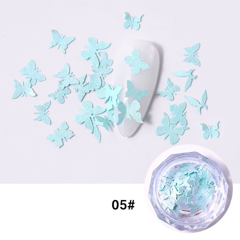 3D Butterfly Nail Art Decorations Vivid Butterfly Nails Sticker Stereoscopic Design Colorful Charms DIY Nail DecalS Accessories